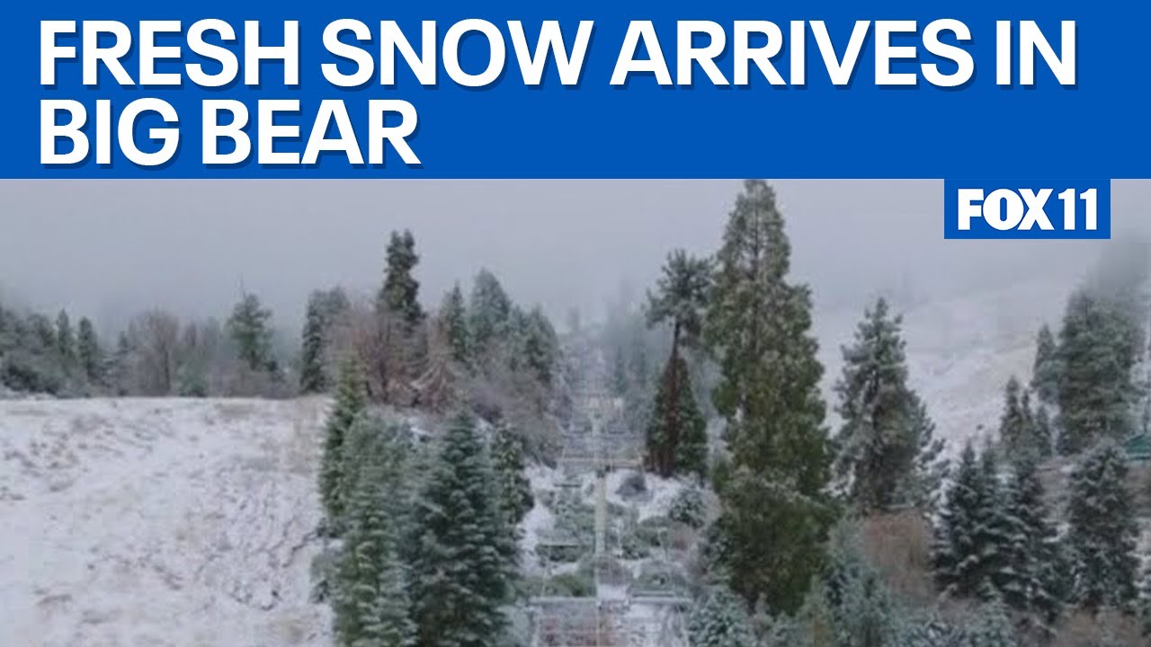 Fresh snow arrives at Big Bear Mountain Resort  | FOX 11 LA