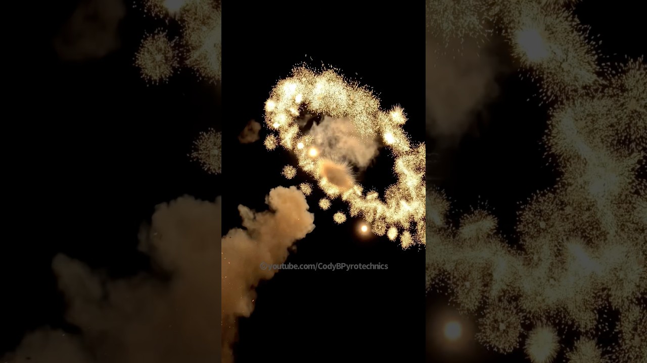 MASSIVE 3x Report Ring Cylinder Firework Beraq Shell #Beraq #Maltese #Fireworks #Pyro #Shorts