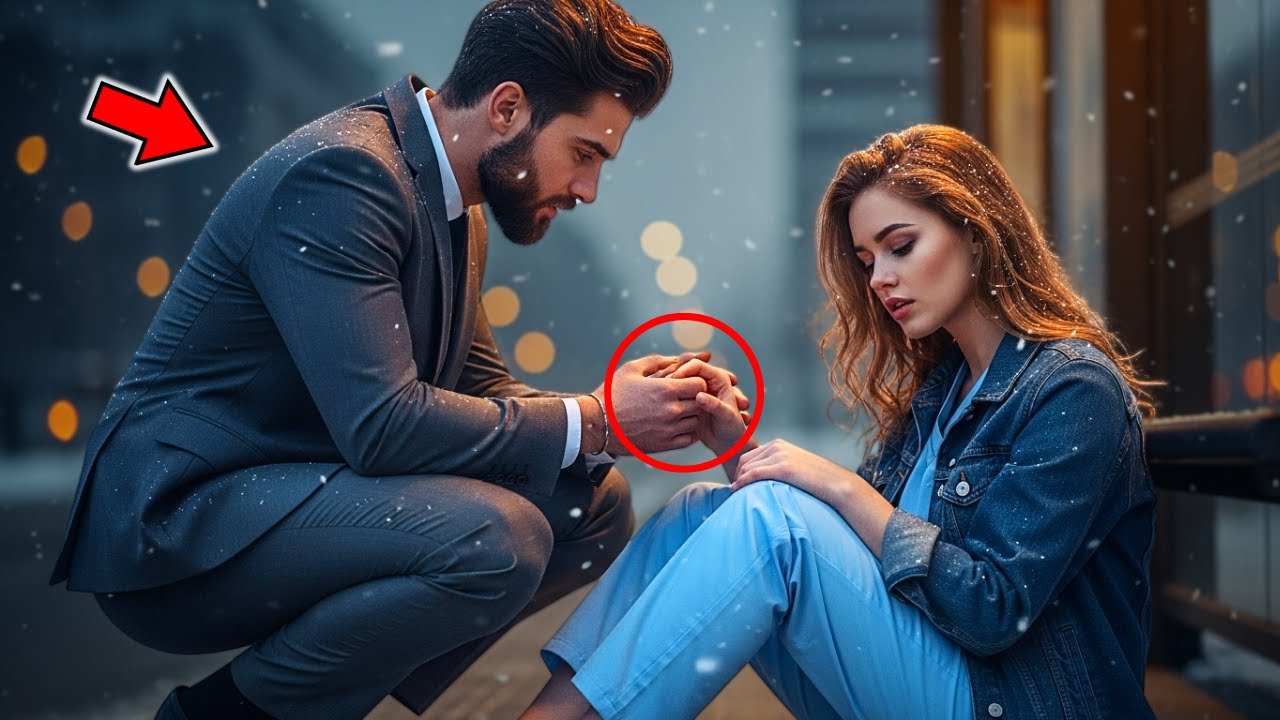 „Jedź ze mną” — biznesmen zobaczył zziębniętą pielęgniarkę na przystanku… i zabrał ją ze sobą