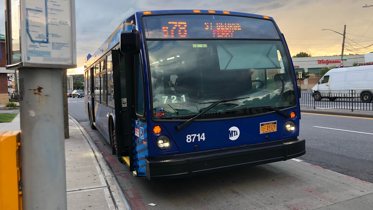MTA NYCT Bus: On-Board St George Ferry Bound 2019 Novabus LFS #8714 S78