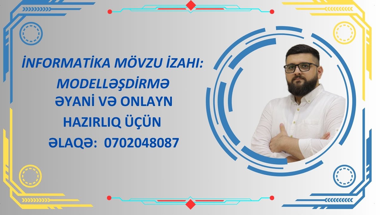 İnformatika. MÖVZU: Modelləşdirmə.