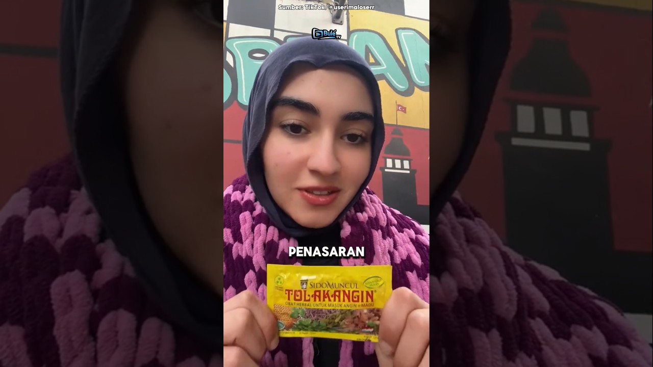 Reaksi Ukhti Turki Nyobain Tolak Angin #shorts #reaksibule #reactionvideo