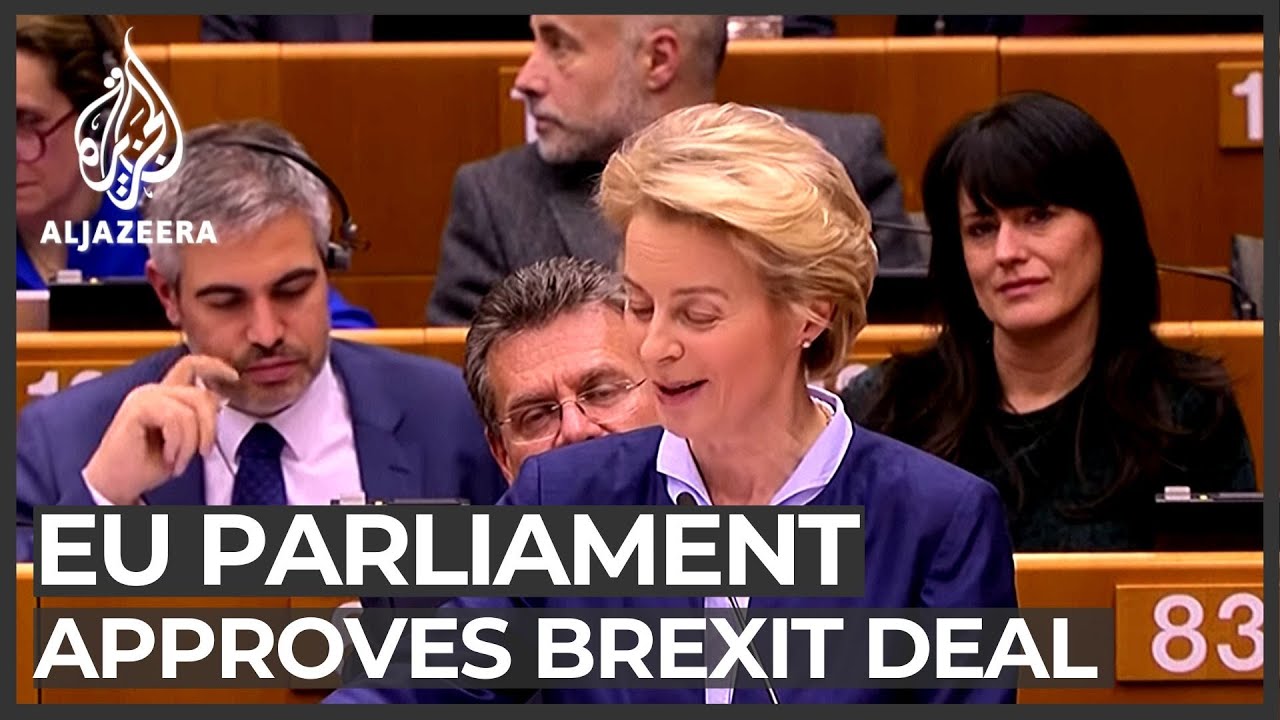 European legislators bid emotional farewell to Britain
