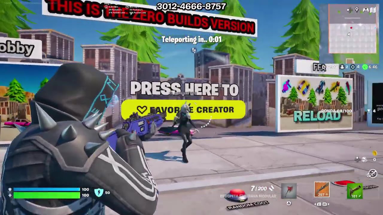 JUGANDO CON UN MANCO| FORTNITE