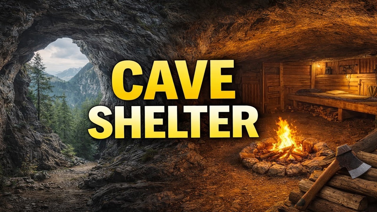 I Built a Hidden Survival Shelter Inside a Remote Cave