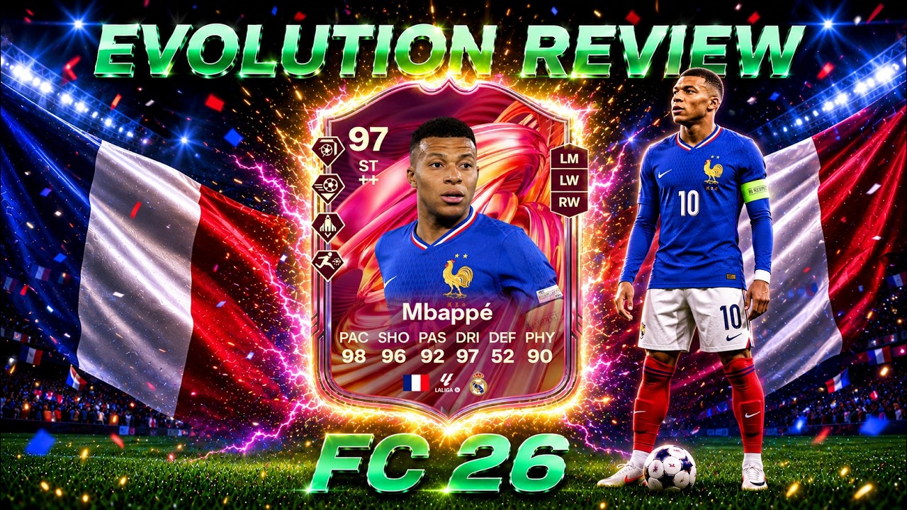 БЕЗУМНЫЙ обзор эволюции FUTTIES Мбаппе 97! 🔥 FC 26 Ultimate Team