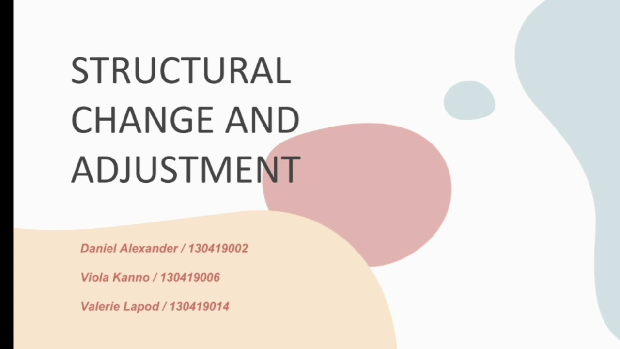 Structural Change and Adjustment // International Economics