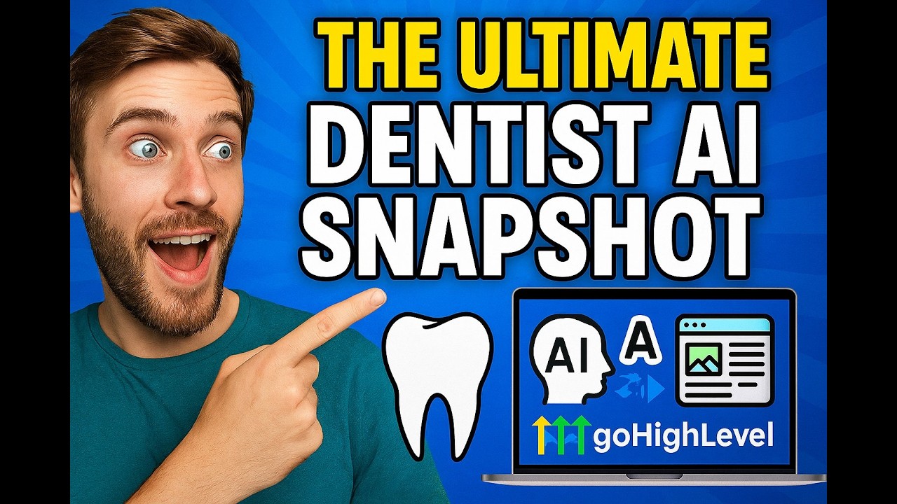 The Ultimate GoHighLevel DENTIST AI SNAPSHOT Funnels,Websites, Workflows,AI Agents in 1 Click