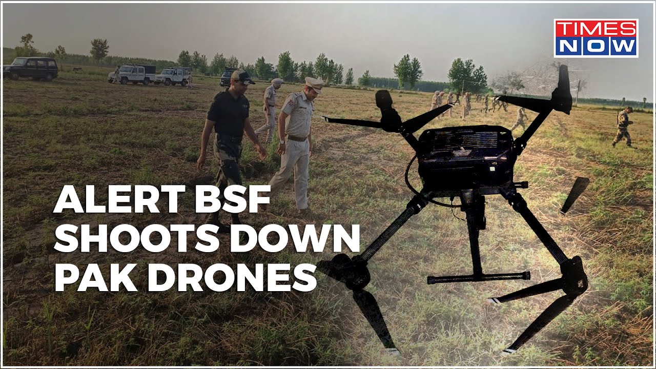 Alert BSF Shoots Down PAK Drones Near Amritsar, Exposes Narco-Terror Nexus