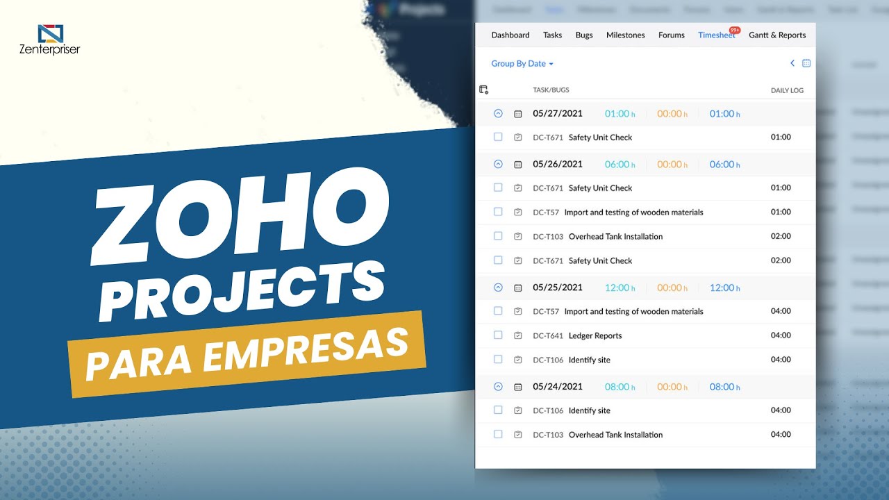 Zoho Project desde cero |Tutorial Zoho project en español- Software de manejo de proyectos