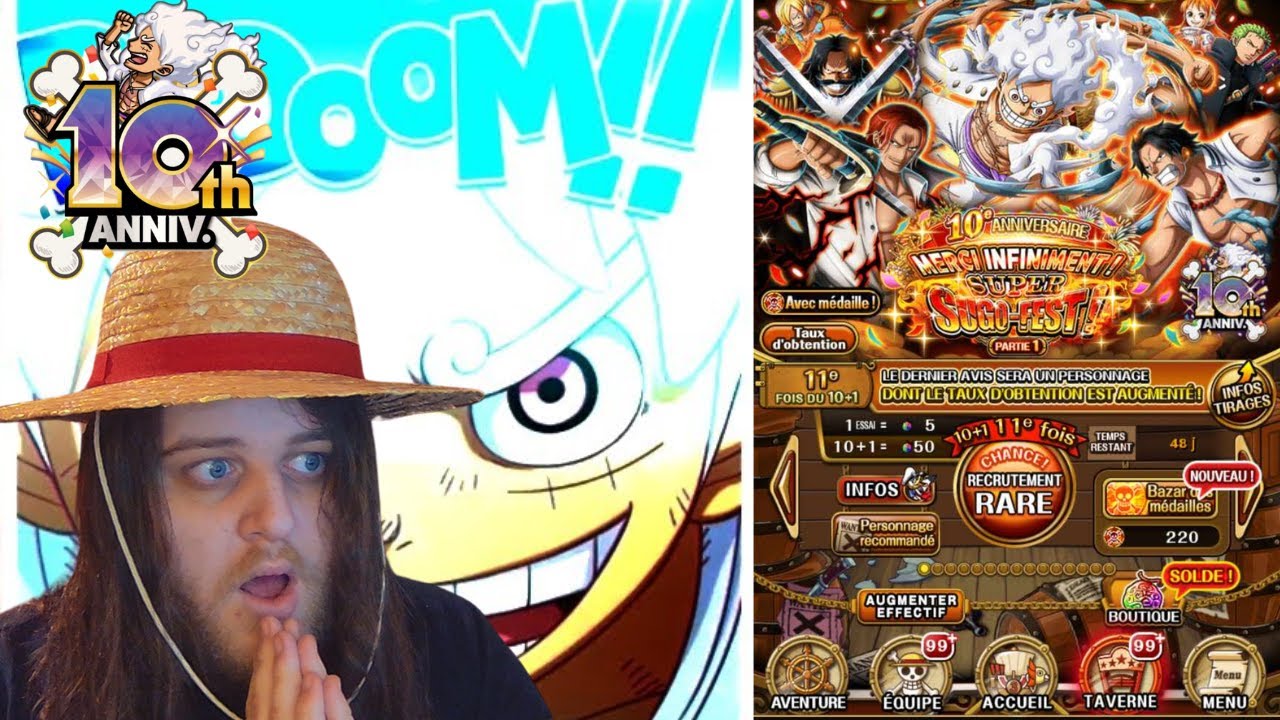 UN RETOUR INATTENDU !! INVOCATION PORTAIL DES 10 ANS (ONE PIECE TREASURE CRUISE)