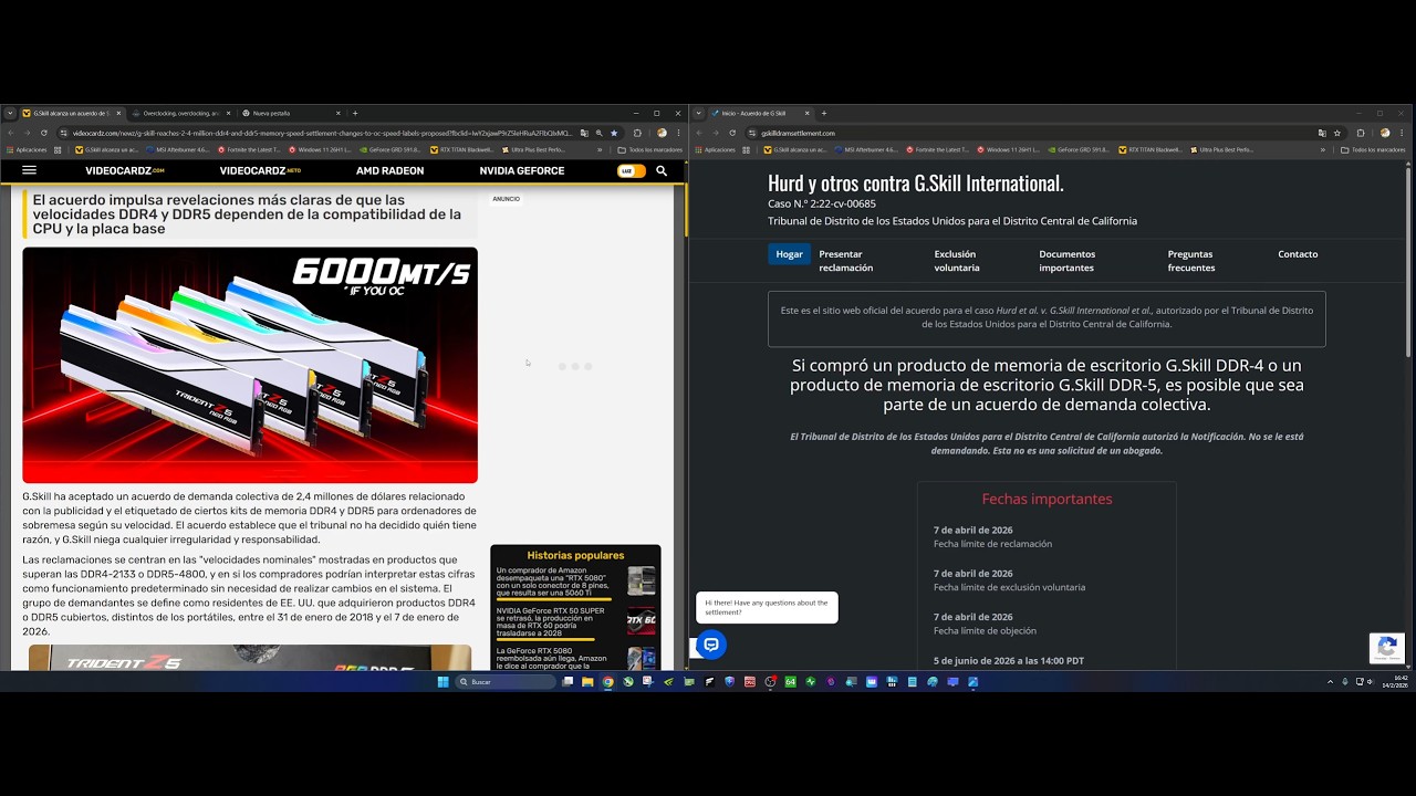 G.SKILL Demandada por Velocidades de RAM | ¿Quién Tiene la Razón?