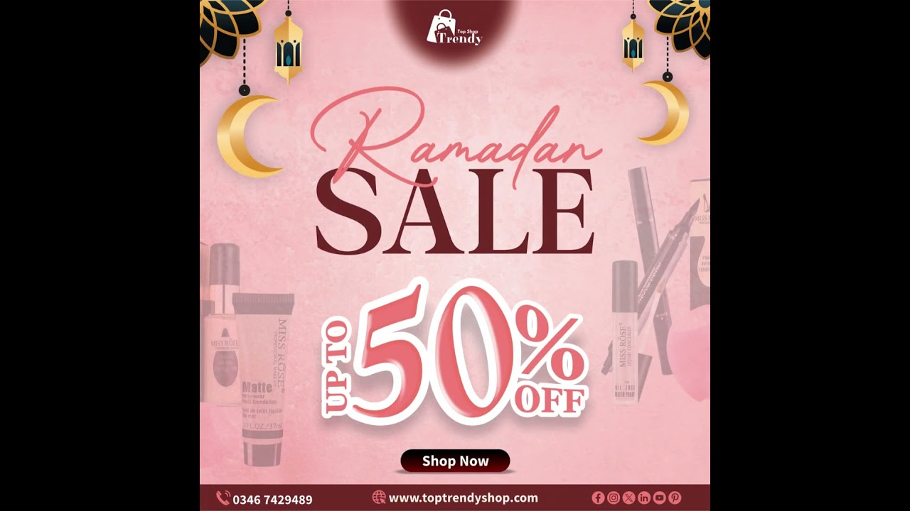 🎉 Ramadan Sale! Up to 50% OFF at Top Trendy Shop 🛍️🌙