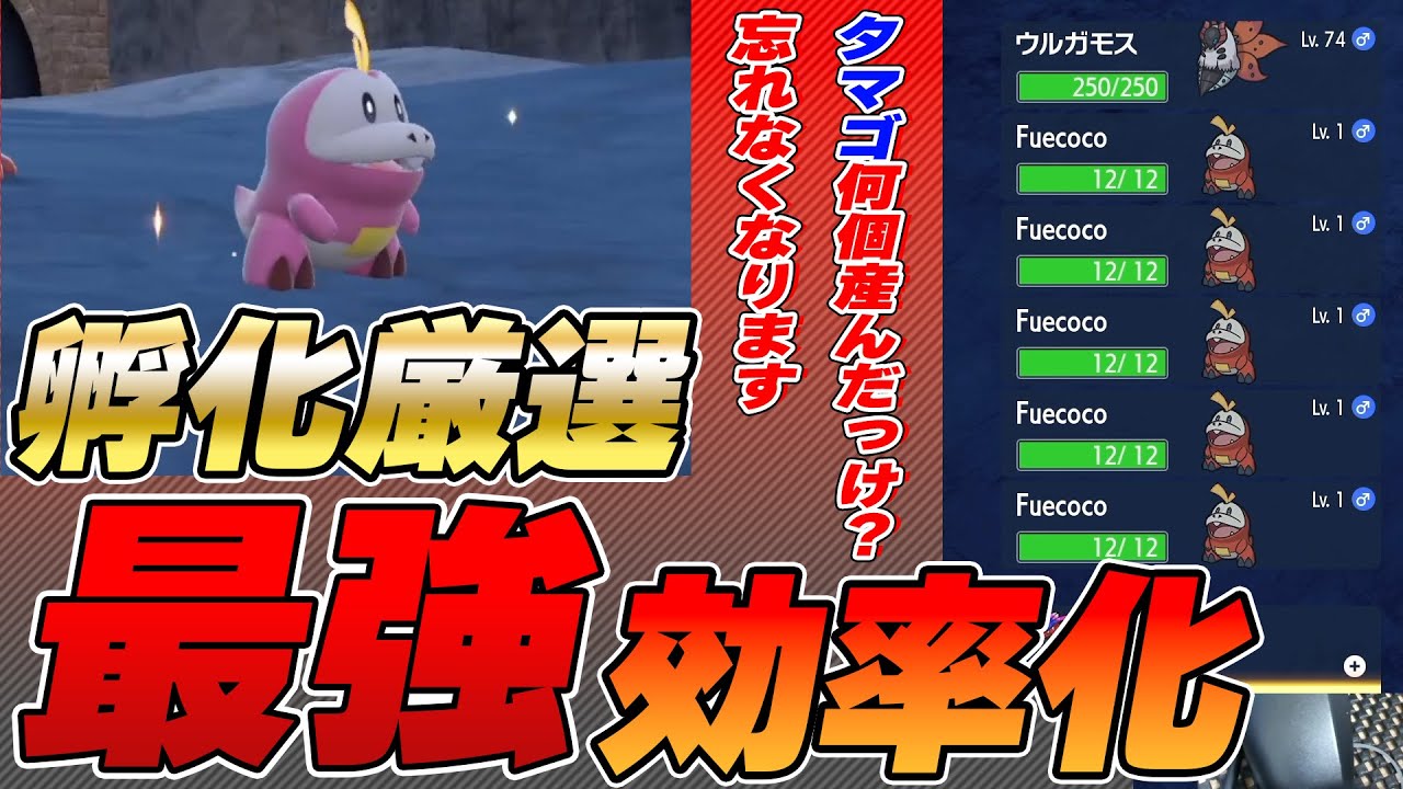 ここまで楽になる！SV孵化厳選と最強孵化ロード【ポケモン スカーレット バイオレット】