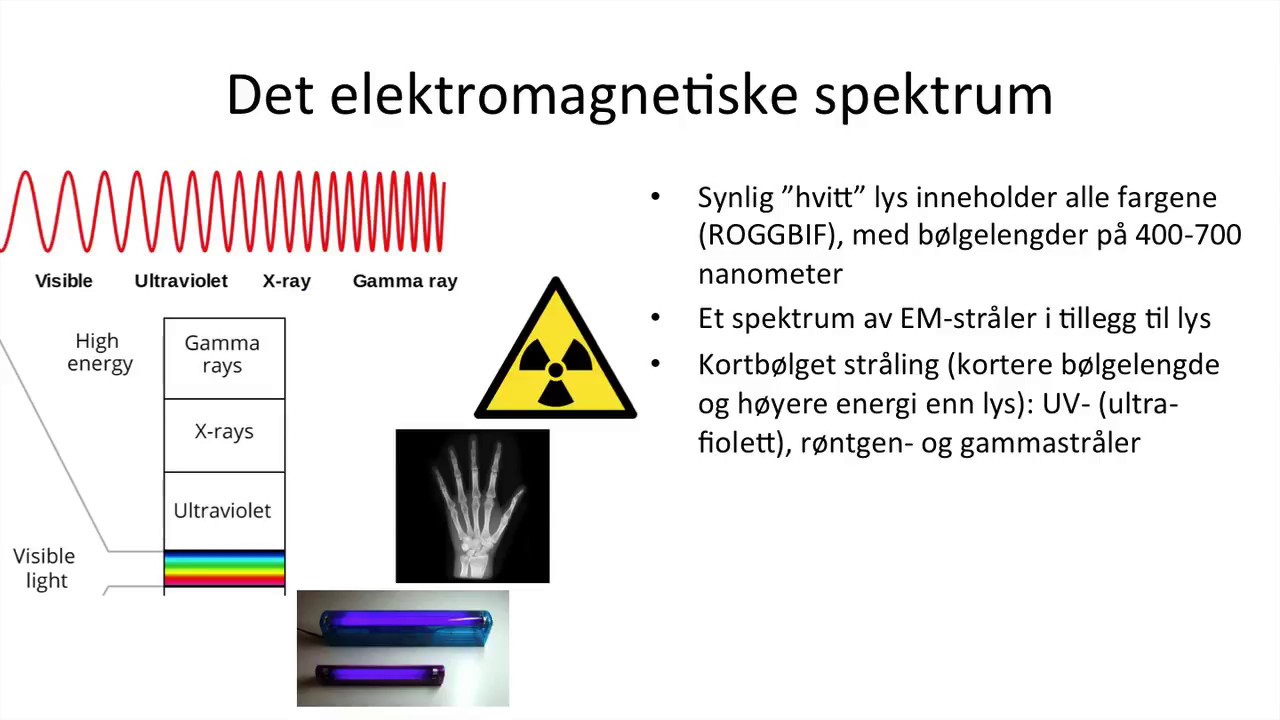 Naturfag - Elektromagnetisk stråling og EM-spekteret