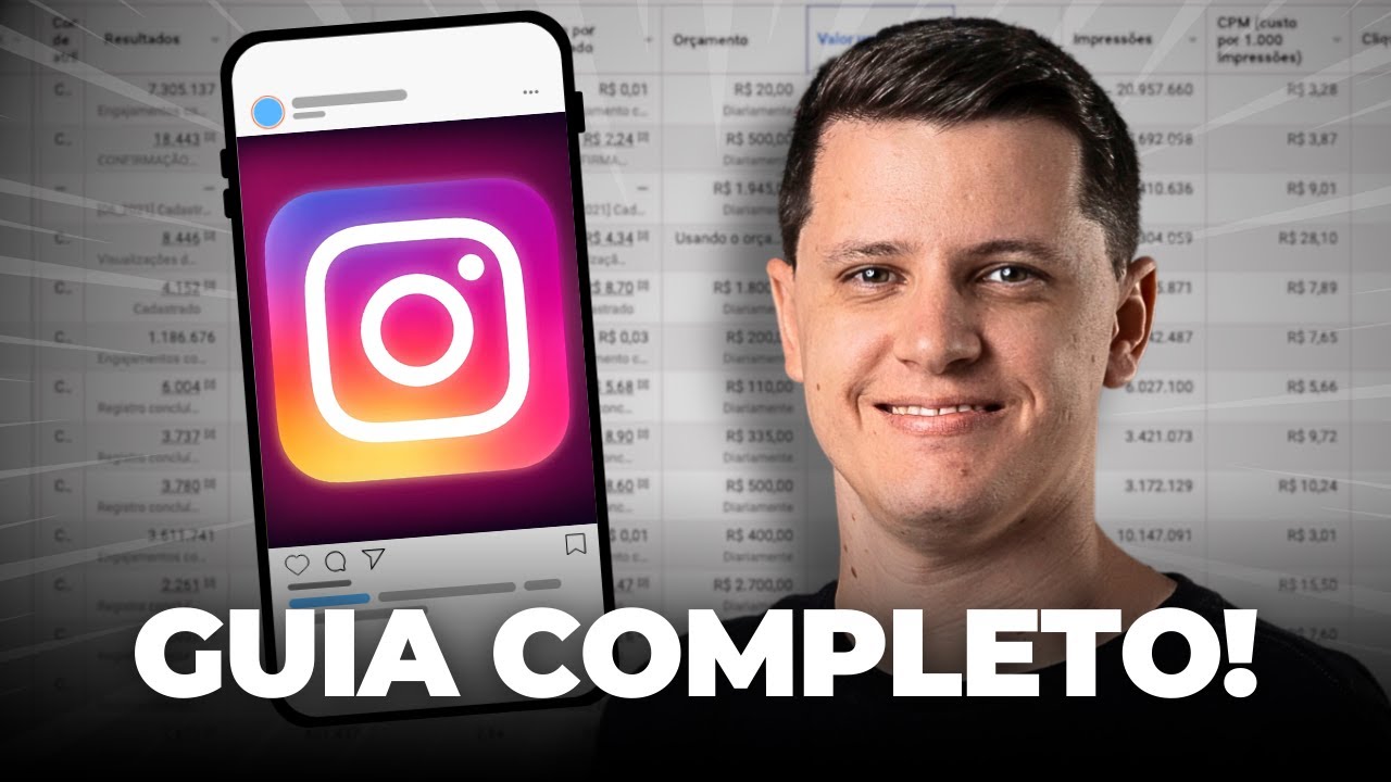 O MELHOR tutorial de an&uacute;ncios do Instagram para iniciantes em 2026 (guia completo)