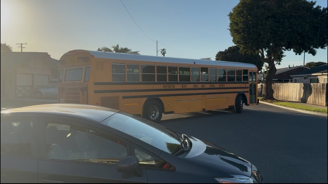 HBUHSD Bus 21, I'm riding with audio only.