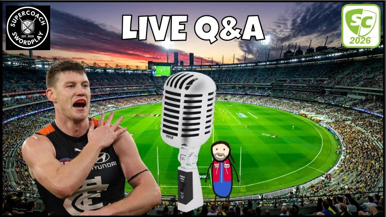 LIVE #SUPERCOACH Q&A HOUR + Team Update!