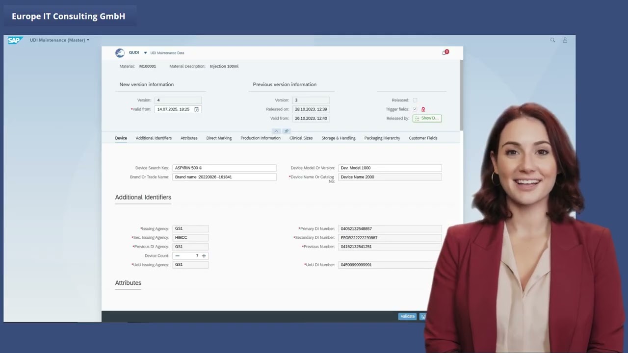 Global UDI Add-on für SAP
