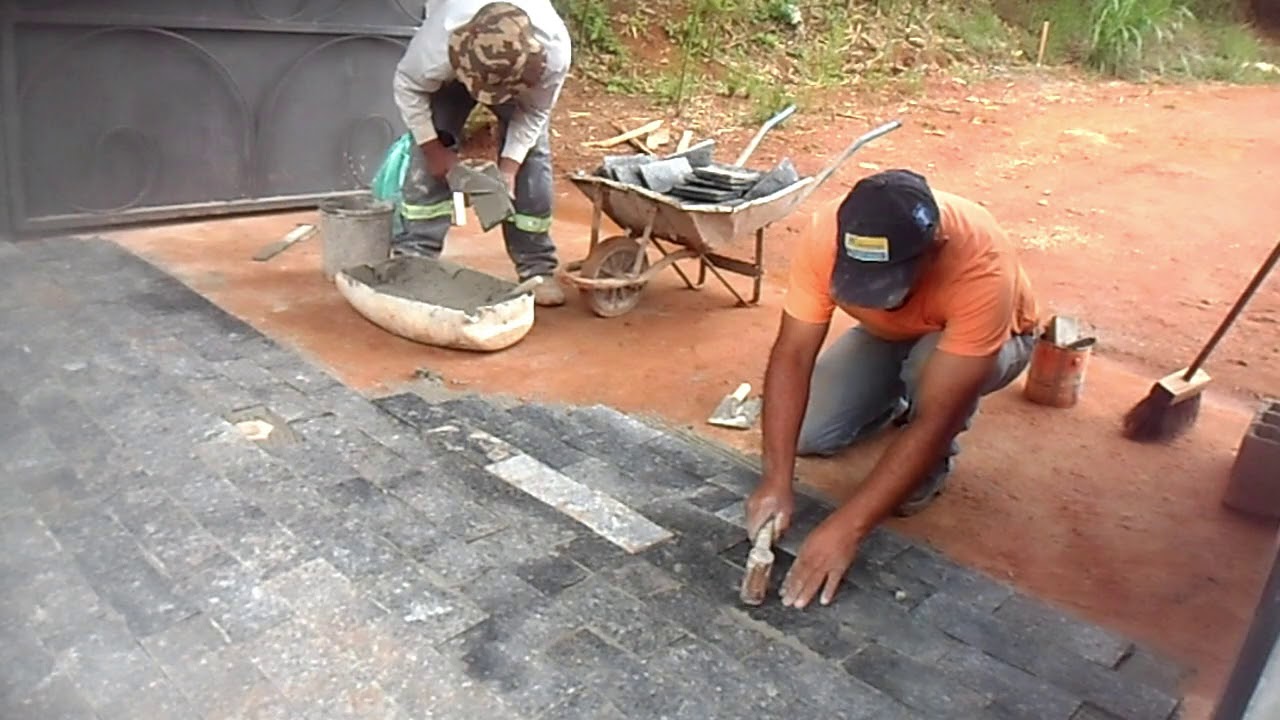 Pedra miracema, muito fácil de assentar, faça você mesmo