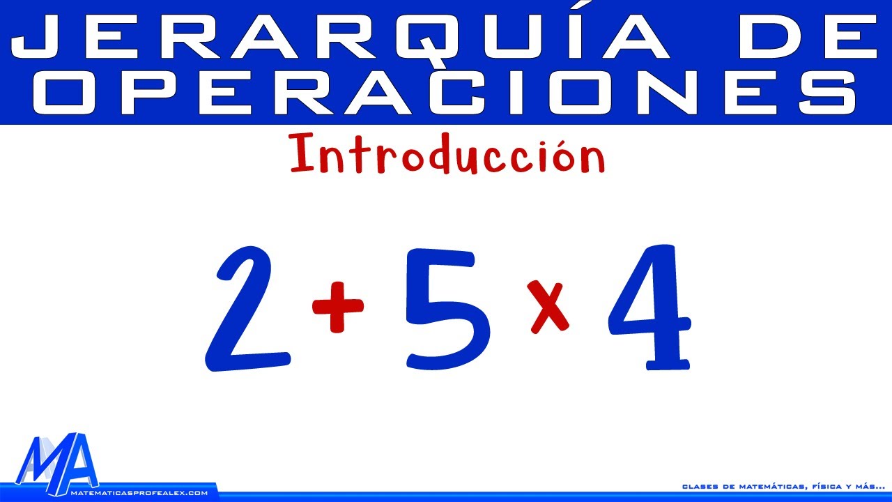Jerarquía de las operaciones | Introducción
