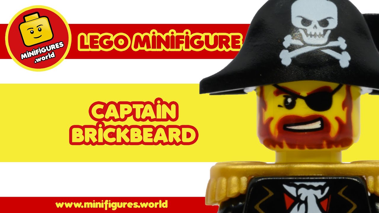 ⛵ LEGO minifigure: Captain Brickbeard (pi081) ⛵ [PIRATE]