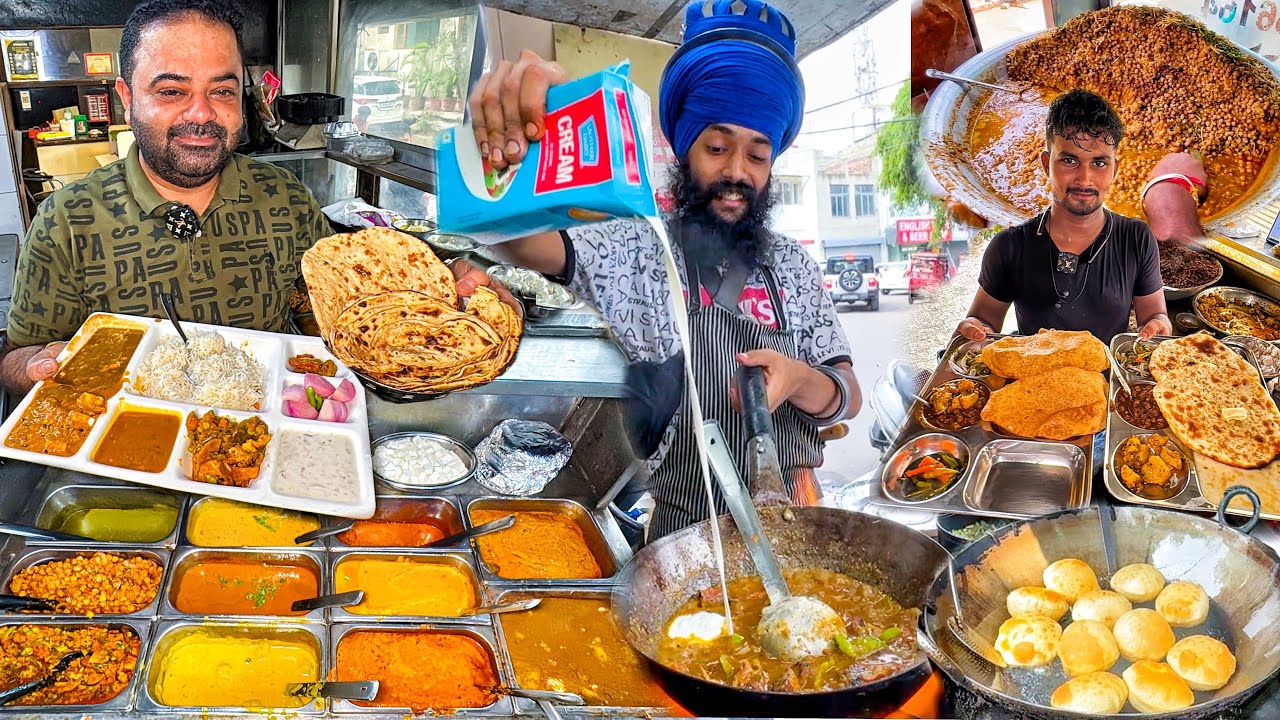 Khalsa Ji Ka Overload Desi Ghee Nashta | Bhature & Kulcha Chole Street Food India | Punjabi Dhaba
