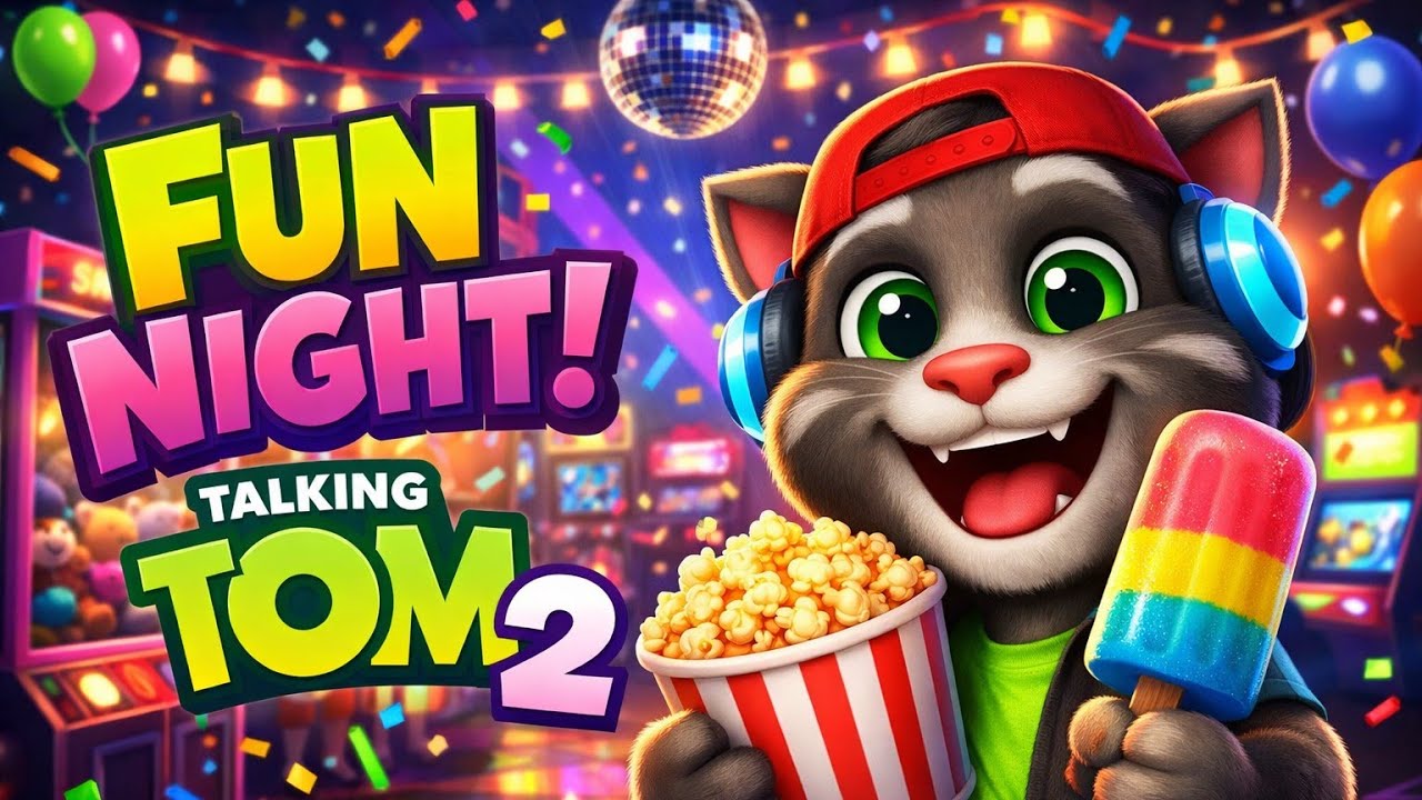 Talking Tom 2 | talking Tom gaming live streaming fun night with talking Tom