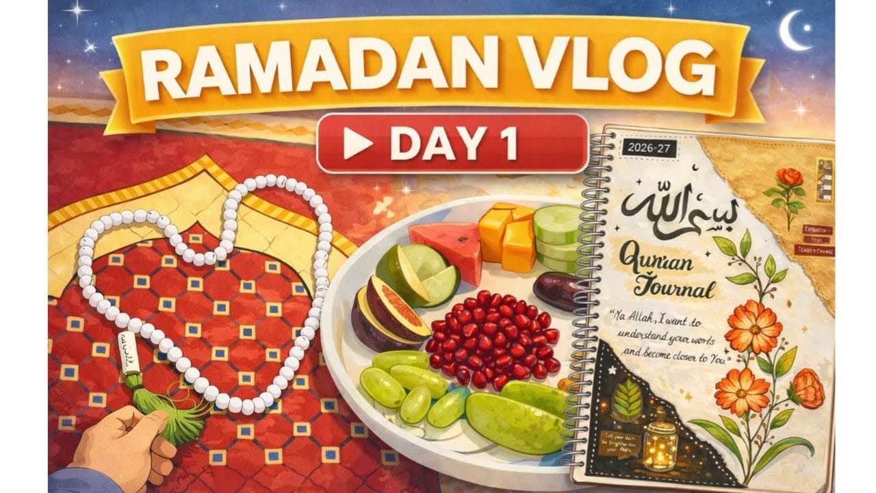 Ramadan 2026✨|| Day 01 || Qura’n journaling 🌙