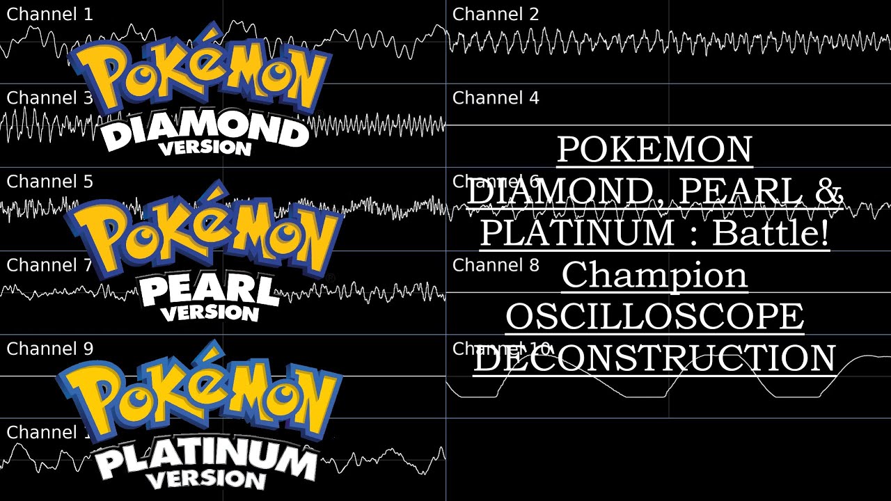 Pokémon Diamond, Pearl & Platinum (NDS) - Battle! Champion (Cynthia) [Oscilloscope Deconstruction]
