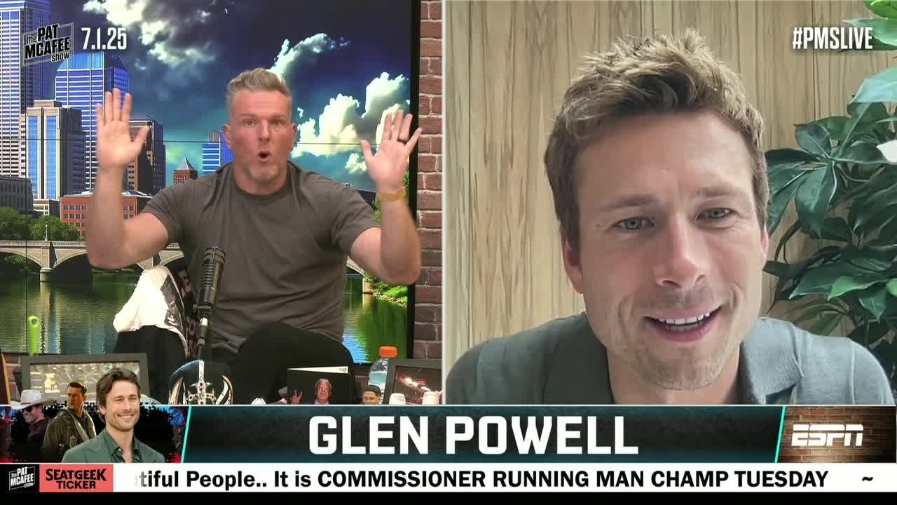 Glen Powell REVEALS the advice he was given by Tom Cruise 👀 | The Pat McAfee Show