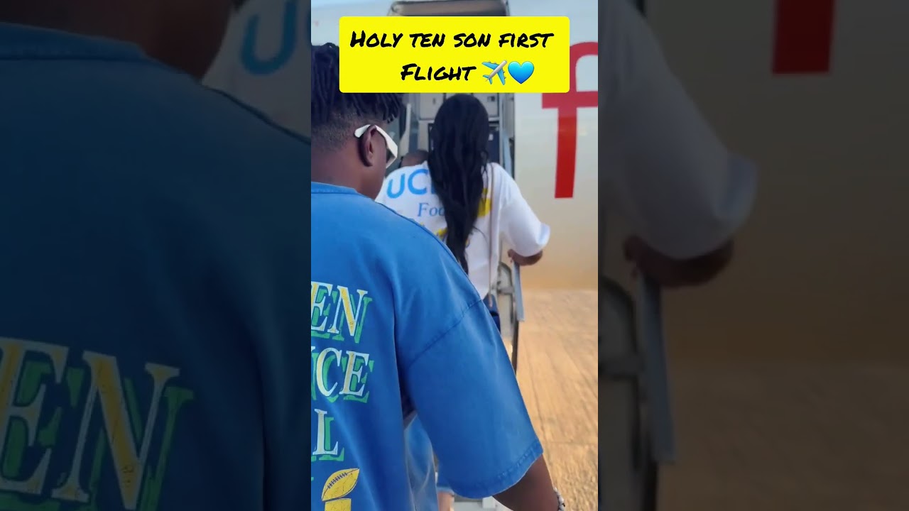 Holy ten son first Flight ✈💙 #Holyten #zimtrending