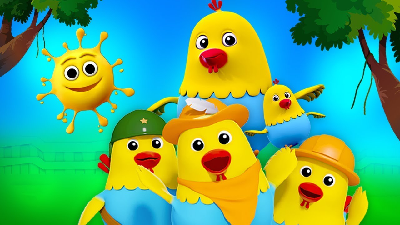 cinco galinhas gordas | rimas para crianças | canções de bebê | Five Naughty Fat Hens | Kids Rhymes