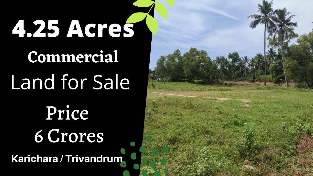 4.25 Acres of Commercial Land for Sale at Karichara, Trivandrum
