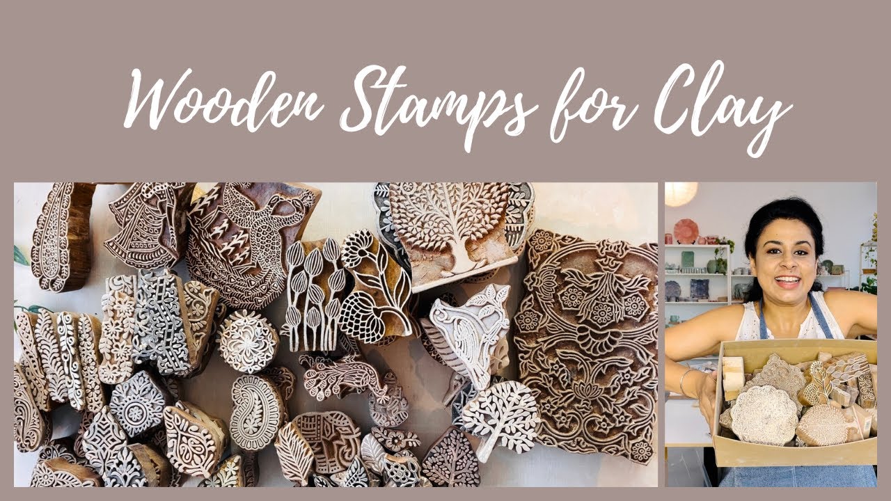 Wooden Stamps for Clay (Handbuilding Pottery Tutorial)