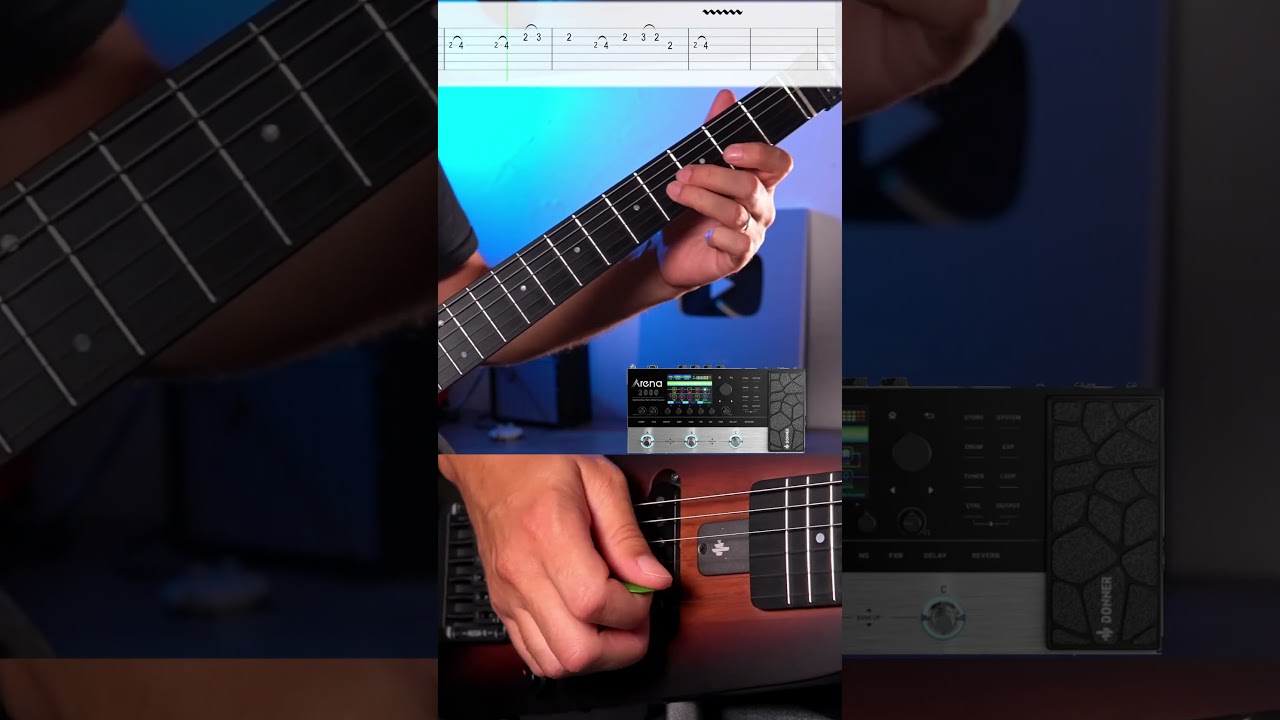 One intro solo guitar tutorial - Metallica  #guitar #guitartutorial #tabs #metallica #guitarist