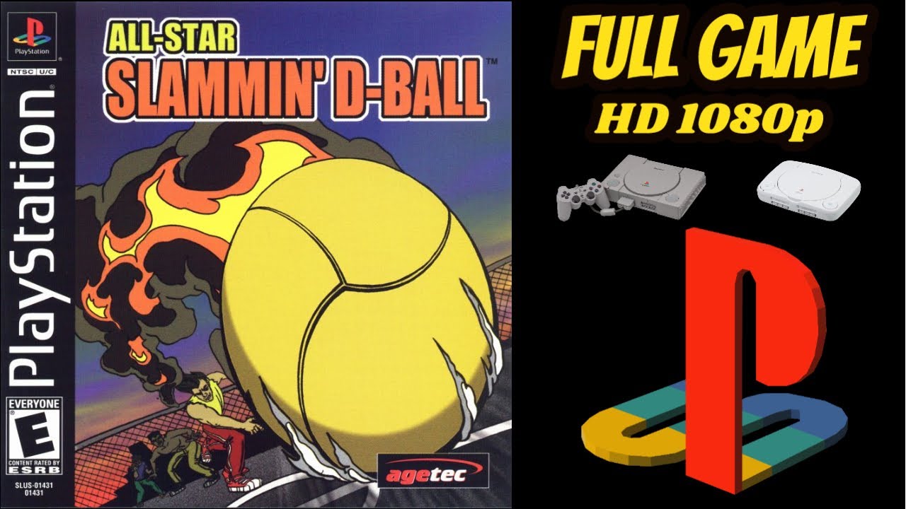 All-Star Slammin' D-Ball (PS1) Longplay/Walkthrough NO COMMENTARY HD 1080p