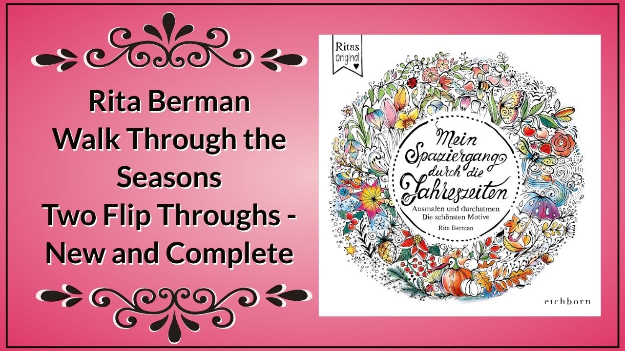 Rita Berman Seasons Compilation Book - New and Completed Flip Throughs
