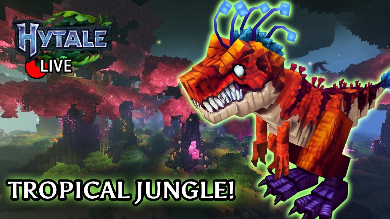 Hytale's HIDDEN Jungle Biome Has Dangerous Dinosaurs!
