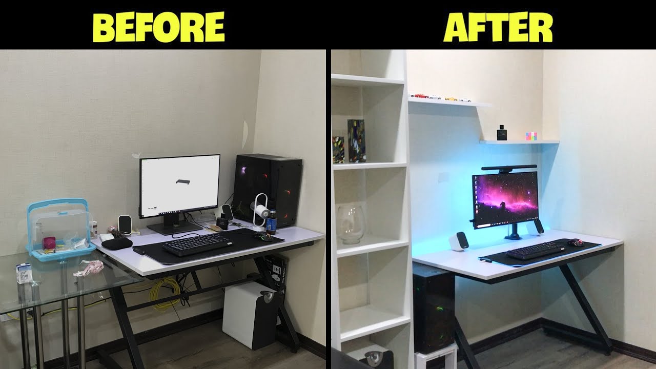 Setup bàn làm việc đơn giản tại nhà chi phí rẻ với 2tr