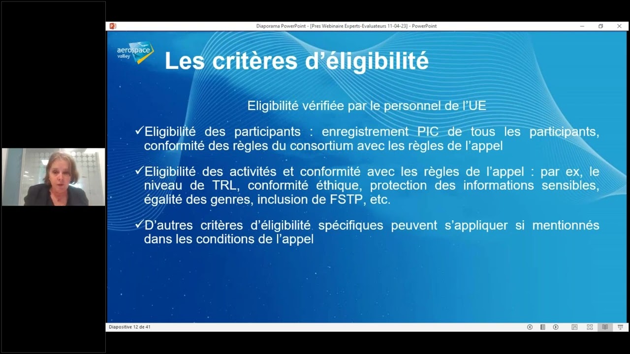 Webinaires de la Cellule Europe : Etre expert évaluateur de projets européens - pourquoi et comment