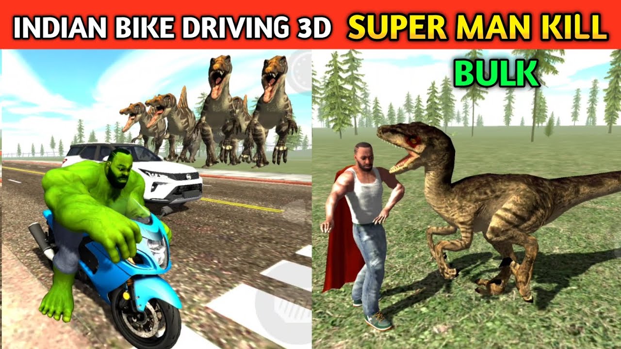 Super Man Kill Bulk | Funny Gameplay Indian Bikes Driving 3d 🤣🤣