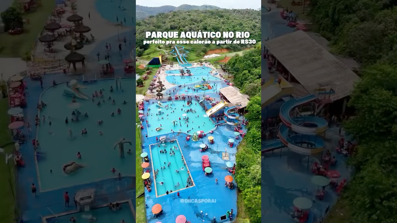 PARQUE AQU&Aacute;TICO COM DIVERSOS ATRATIVOS POR R$30! 🏊☀️ #dayuse #piscinas #parqueaquatico