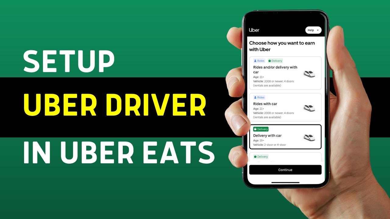 How to Setup Uber Driver App for Uber Eats (2025 GUIDE)