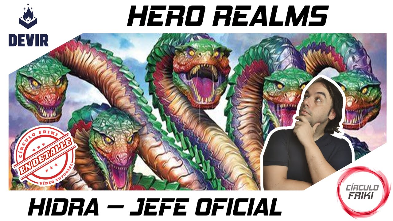 ⭕⚔ HERO REALMS ⚔ Hidra - Jefe Oficial - Cómo se juega / Tutorial - Juego de mesa - Devir