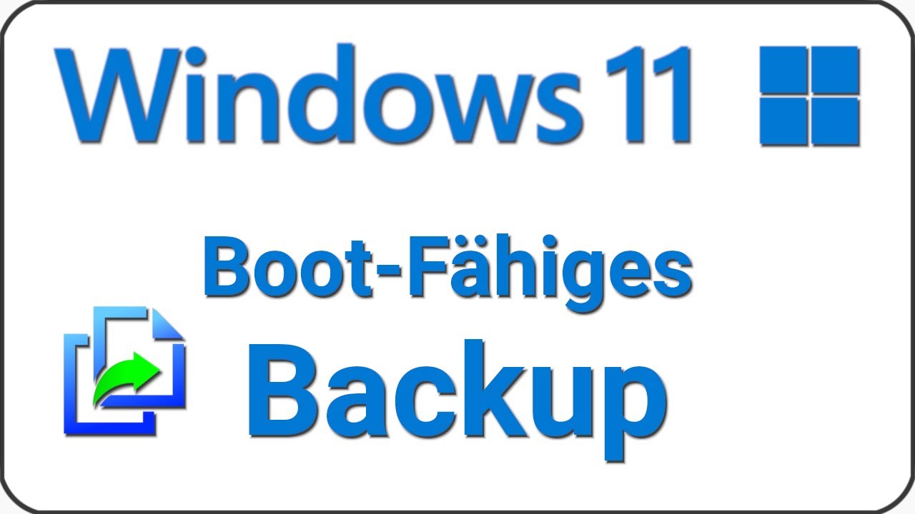 Windows 11 Backup bootfähige Datensicherung ♻️