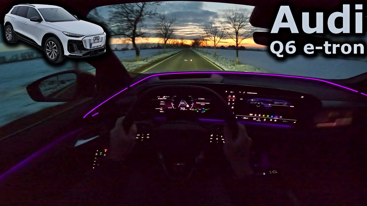 2025 Audi Q6 e-tron | new generation | night POV driving