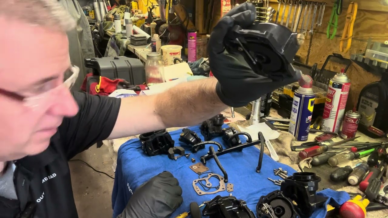 Johnson Evinrude Outboard Carburetor Rebuild Kit Installation