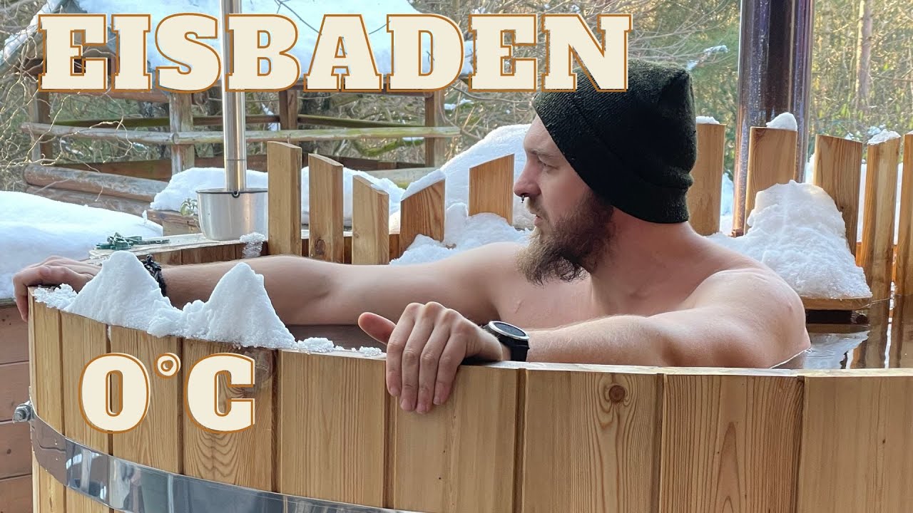 Eisbaden im Badefass #icebath #eisbaden #coldwater #enjoylife #iceman