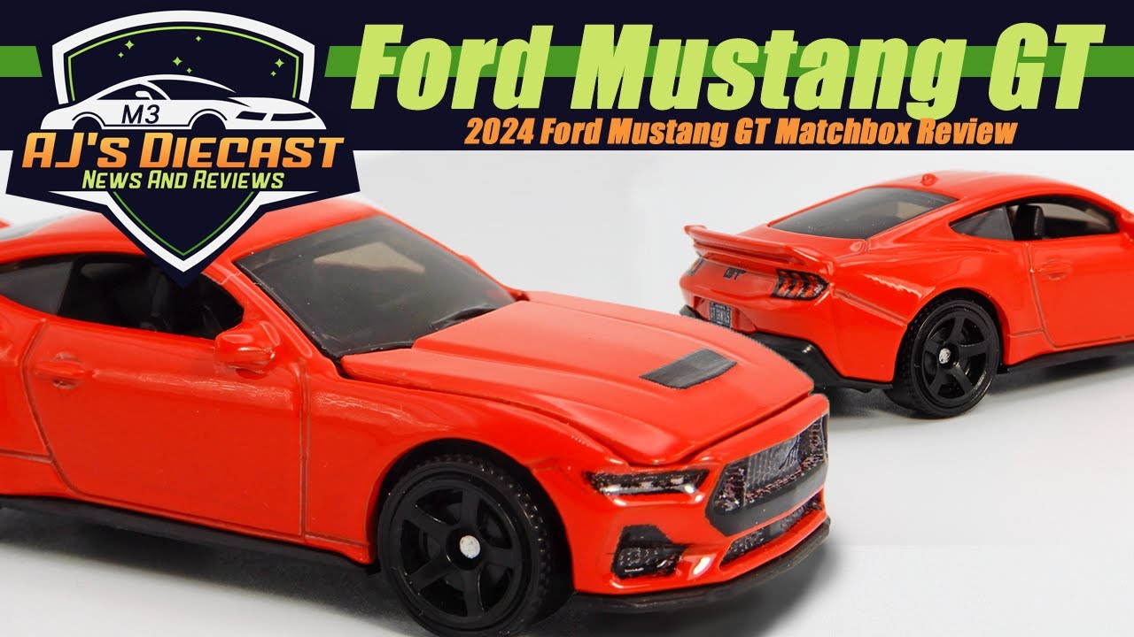 Обзор масштабной модели Ford Mustang GT 2024 года от Matchbox.